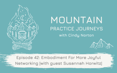 Episode 42: Embodiment For More Joyful Networking with guest Susannah Horwitz
