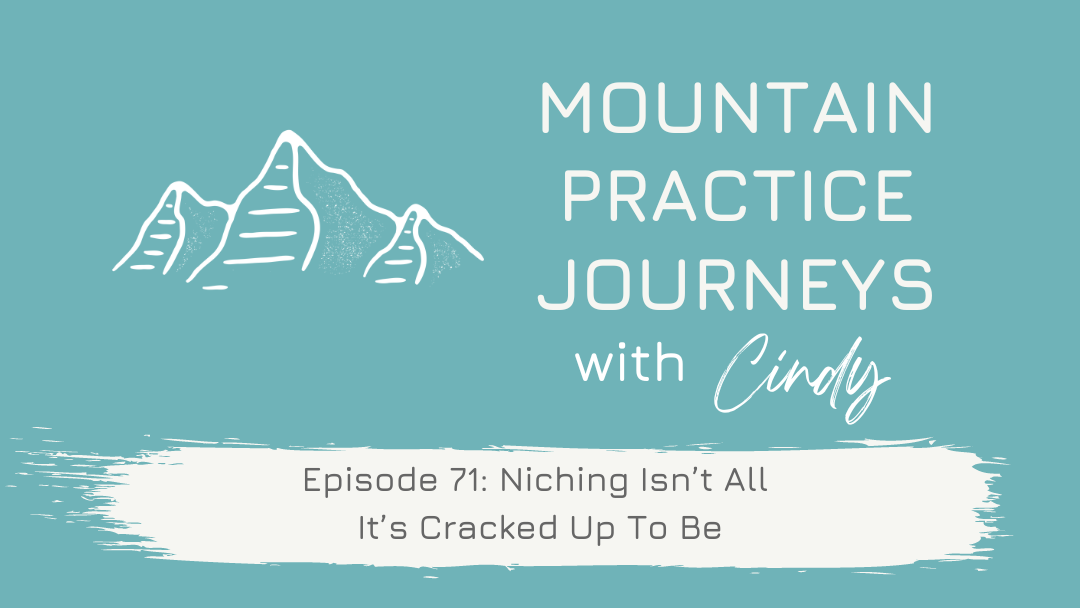 Episode 71: Niching Isn’t All It’s Cracked Up To Be